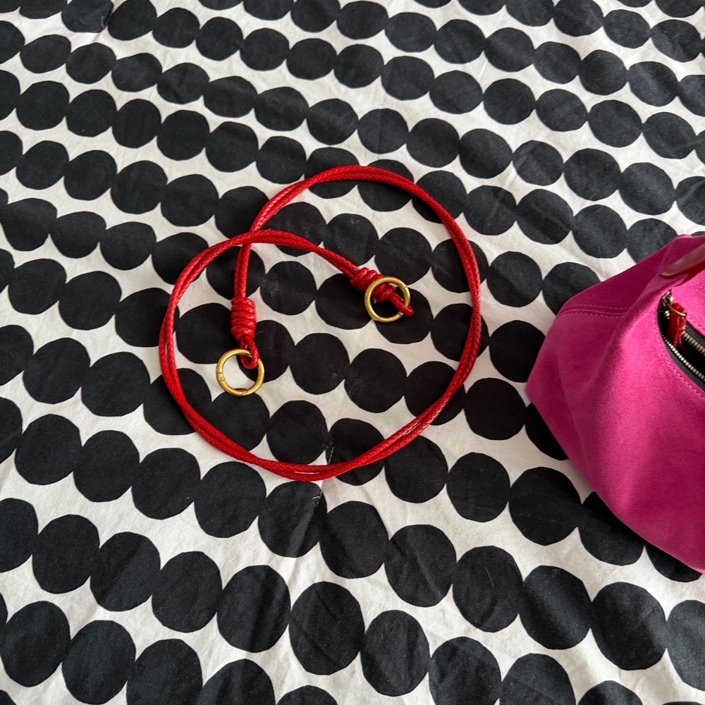 Parker Thatch Red rope crossbody strap